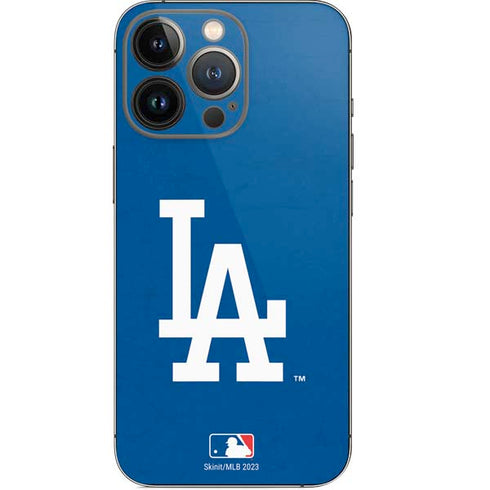 MLB Los Angeles Dodgers - Solid Distressed iPhone 14 Pro Skin